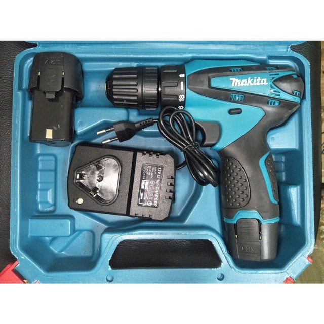 Khoan pin Makita 12v tặng nhiều phụ kiện vô cùng tiện lợi