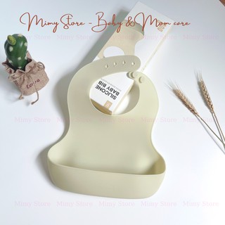 Yếm Máng Ăn Dặm Silicone BLUEMAMA Hàn Quốc