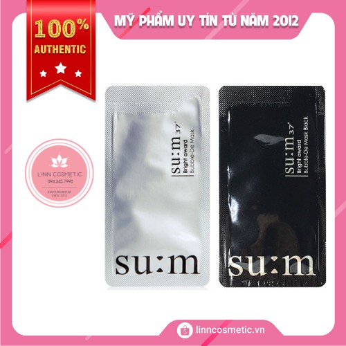 Sample MẶT NẠ SỦI BỌT THẢI ĐỘC DA SUM 37 2ml [Chính hãng]