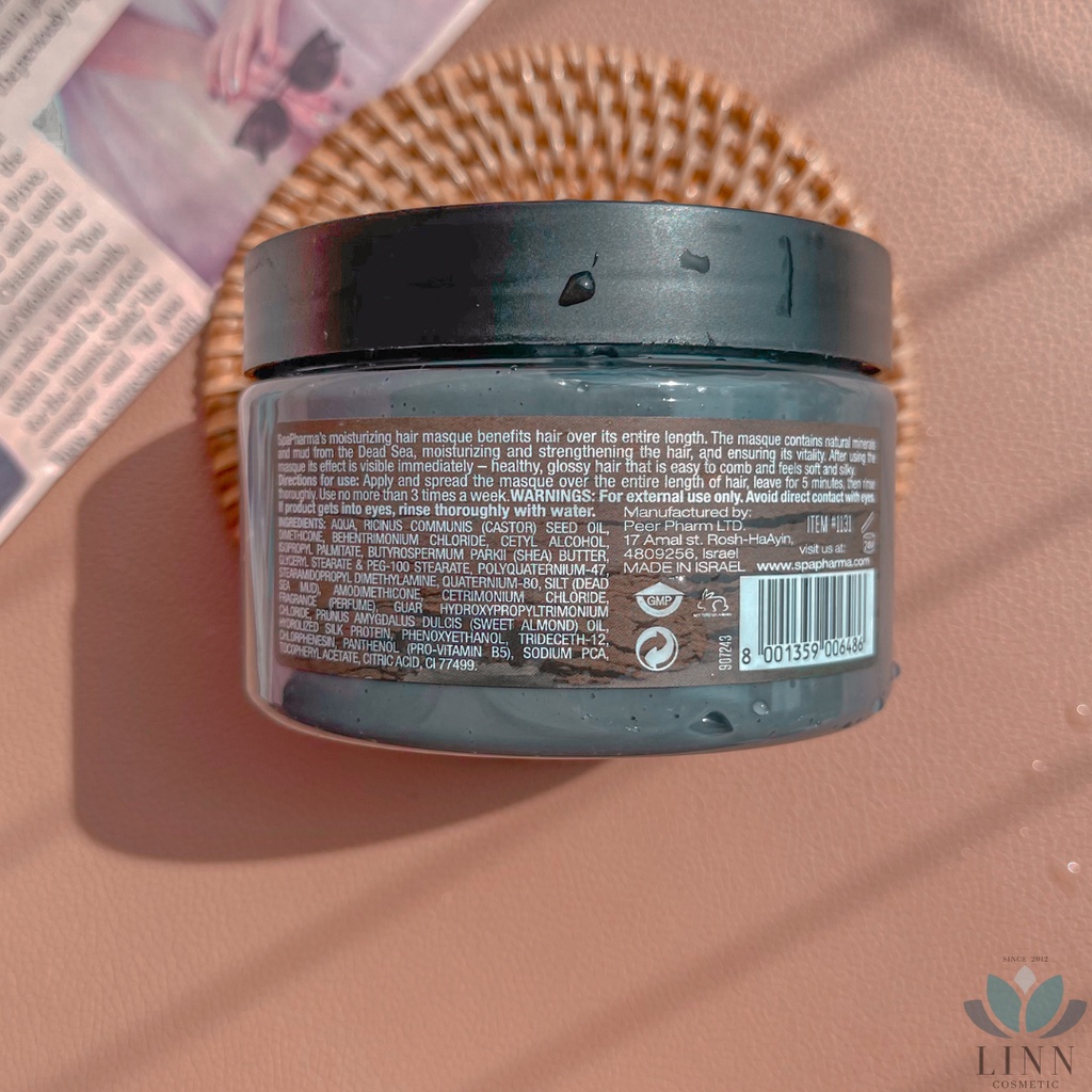 Mặt nạ ủ tóc bùn đen Spa pharma dành cho mọi loại tóc 250ml
