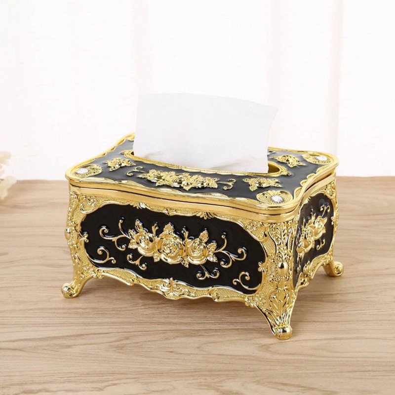Hộp Đựng Khăn Giấy Để Bàn Phong Cách Châu Âu Sang Trọng