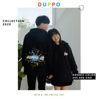 Áo Hoodie Color - Live A Colorful Life - Áo nỉ dày dặn Unisex Form rộng