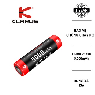 Pin sạc Li-ion KLARUS 21700 dung lượng 5000mAh