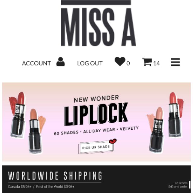 Son order web Shop Miss A