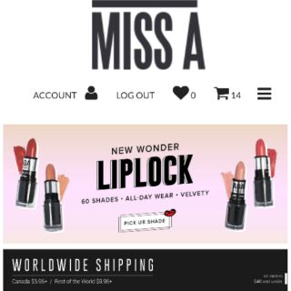 Son order web Shop Miss A