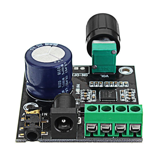 PAM8610 Dual Channel DC 12V HD Pure Digital Audio Stereo Amplifier Board Class D 15W x 2 High Power Amplifier ule