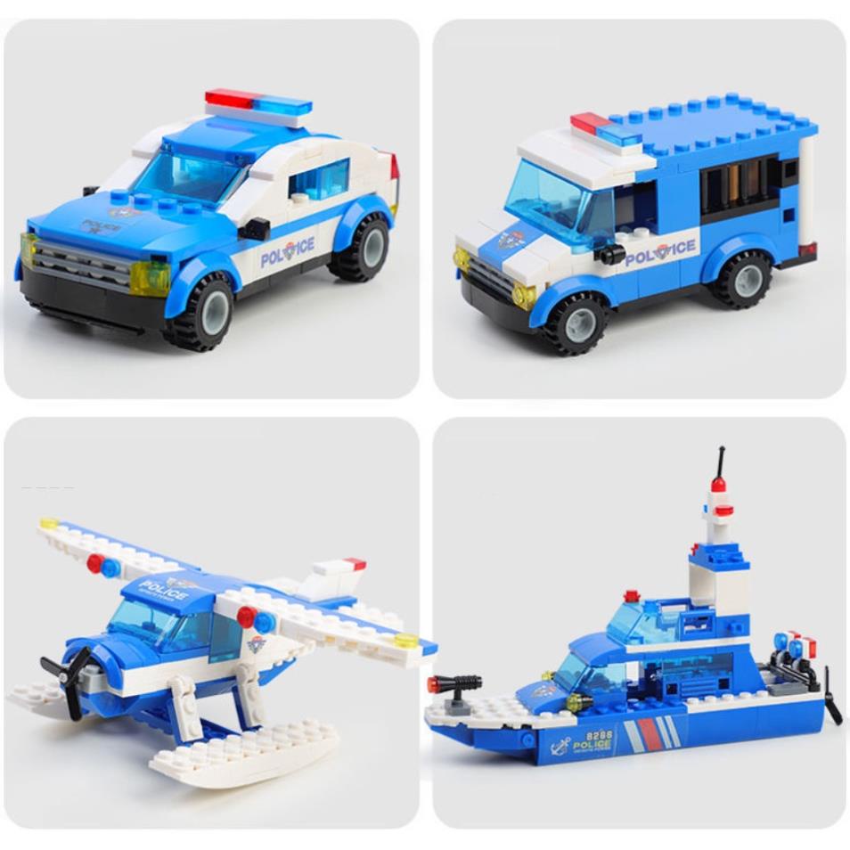 Lắp ghép OTO 1115 Mảnh - 25 Tạo Hình - Bộ Đồ Chơi Lắp Ghép Cảnh Sát