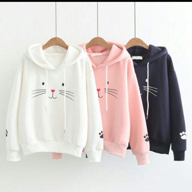 Áo khoát nỉ hoodie hình cún cute, ao hoodie mau moi
