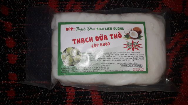 Thạch dừa thô miếng chè dừa dầm 1kg