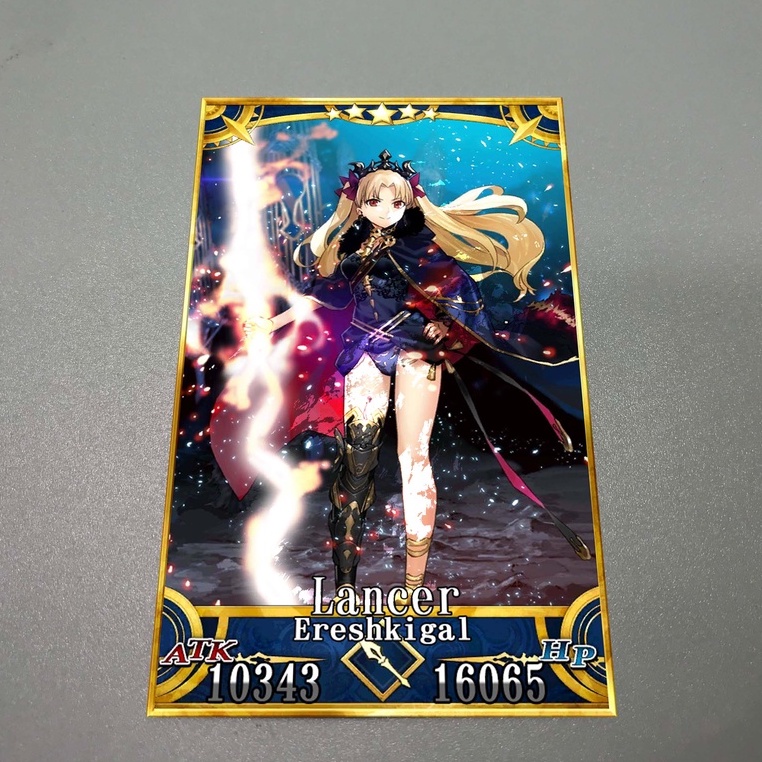 Thẻ bài custom card bánh xốp anime Fate/Grand Order FGO để sưu tầm tự chọn Ereshkigal