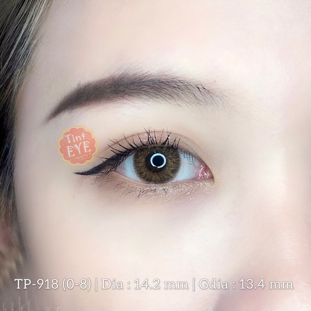 [Mã SKAMA8 giảm 8% đơn từ 300k] [Tặng Combo 175k] Kính Áp Tròng Tinteye Lens Nâu Tây TP - 918