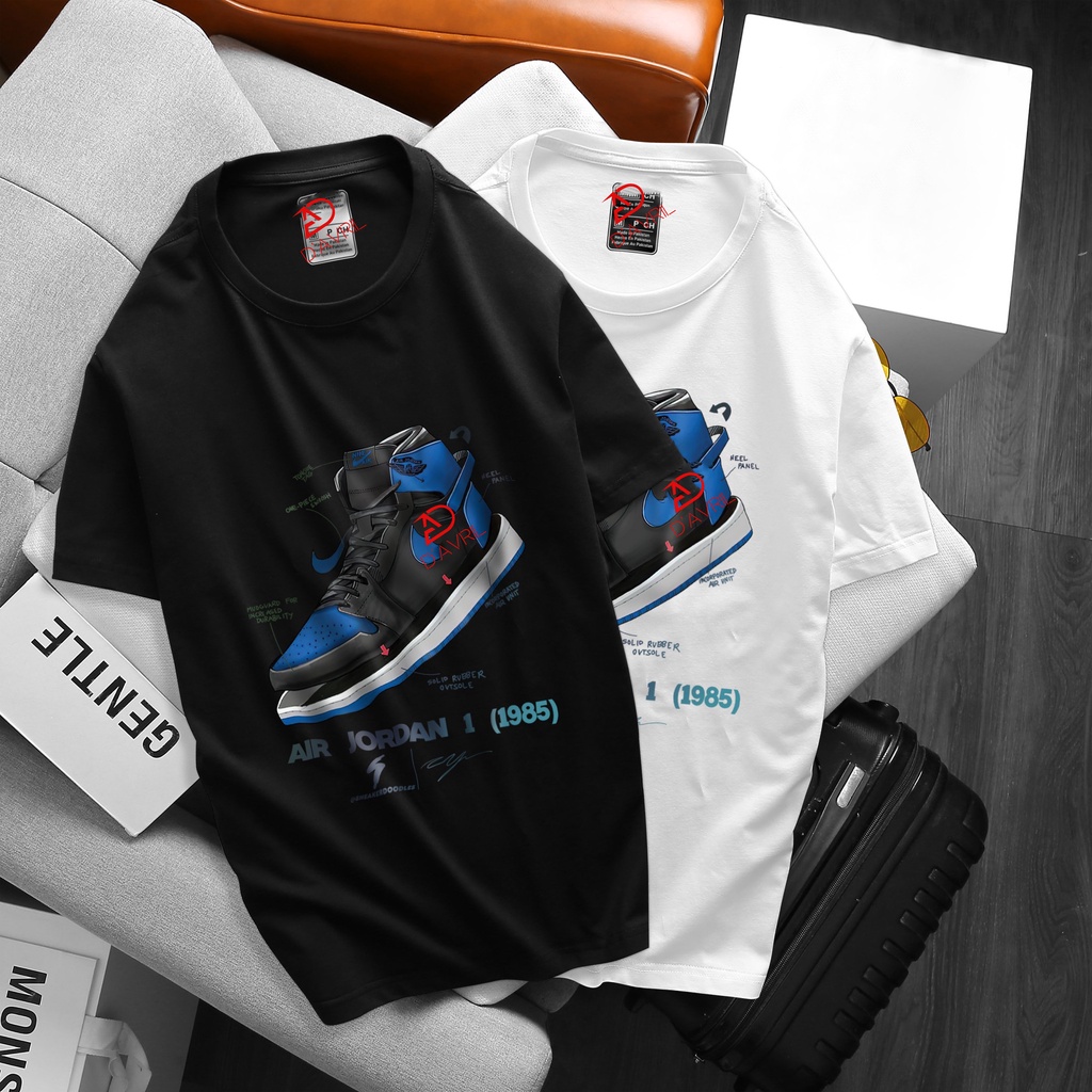Áo Thun - N.I.K.E jordan shoes graphic tee (Trắng,Đen)