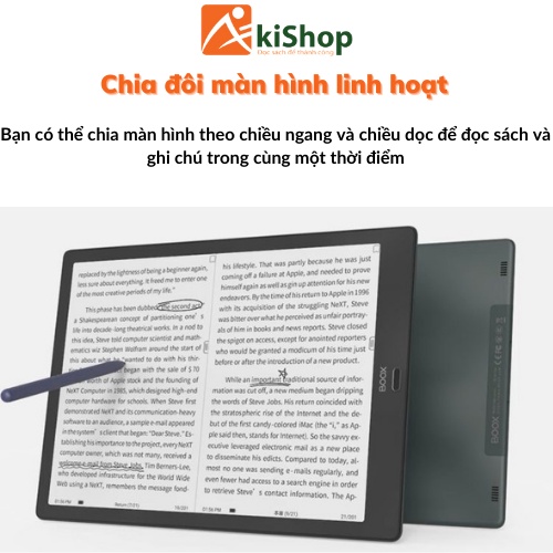 Máy đọc sách BOOX Max Lumi 2 128 GB chính hãng cao cấp nhất 13.3 inches Akishop