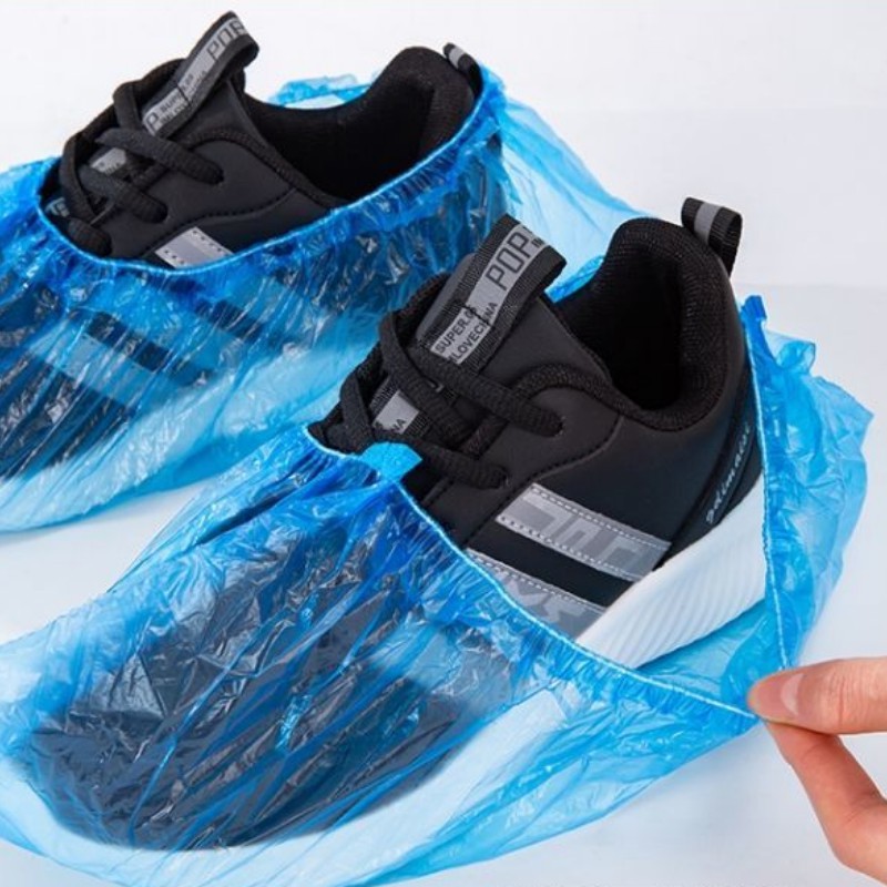 Combo 100 túi nylon bọc giày đi mưa chống thấm nước bảo vệ giày của bạn khỏi bụi bẩn 88255