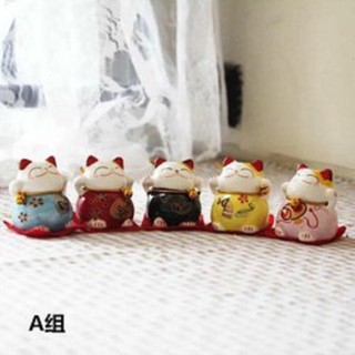 [Giá Buôn] COMBO 10 BỘ TƯỢNG NGŨ MÈO THẦN TÀI MAY MẮN