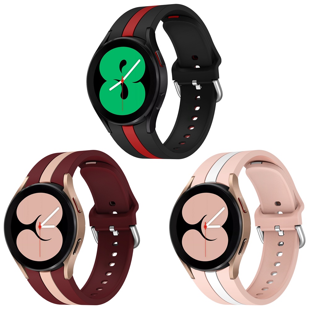 Dây Đeo Thay Thế Bằng Silicon Sang Trọng Cho Đồng Hồ Samsung galaxy watch 4 40mm 44mm Watch4 Classic 46mm 42mm