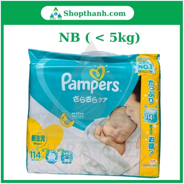 Tã Pampers Nội Địa Nhật Dán/Quần Đủ Size NB114, S104, M80, L68, XL50, XXL32