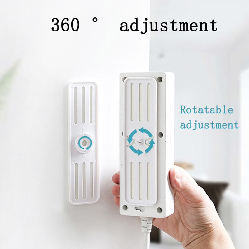 Móc Dán Tường Giữ Ổ Cắm Điện Có Thể Xoay 360 Độ Tiện Dụng
