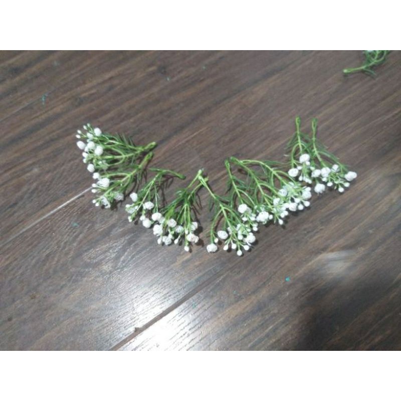 100gr CỎ ĐIỂM BI TRẮNG LOẠI CAO CẤP XỊN SÒ ,DÙNG TRANG TRÍ CHO BÓ HOA SÁP ,HOA GIẤY ,HOA HANMADE