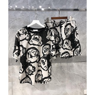 bộ cộc tay hình gấu chât nỉ phù hợp cho cả nam và nữ