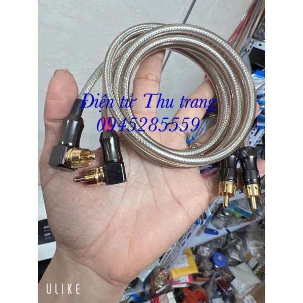 Dây av hoa sen TH408 cong kết nối amply chống nhiễu chống ù siêu tốt