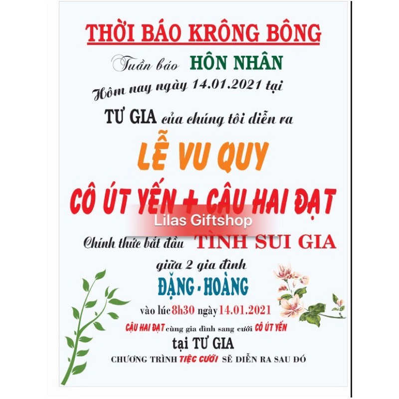 [GIÁ HUỶ DIỆT] Bảng cổng welcome mẫu thời báo