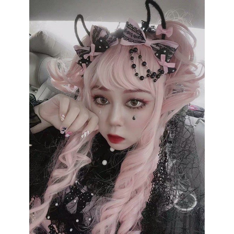 YASLC0028-Bờm tóc lolita ác quỷ halloween brand Syrup