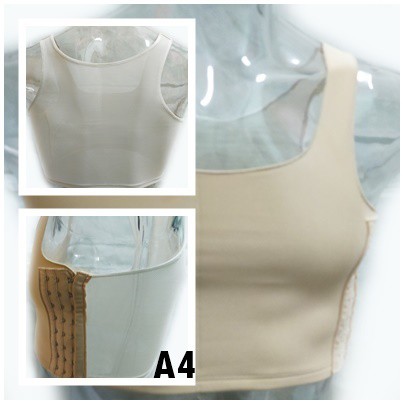 Áo nịt không gen bó thoải mái - siêu mát móc gài hông trái (A4) Tomboy Transguy | BigBuy360 - bigbuy360.vn