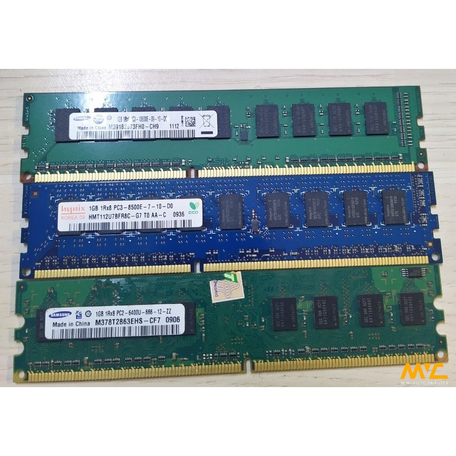 Ram DDR2 DDR3 1gb bus 800 bus 667 cho PC bảo hành 3 tháng