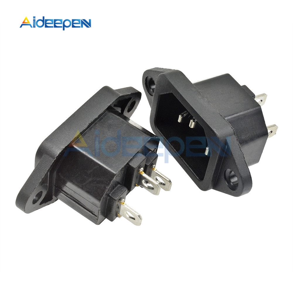 Set 5 Ổ Cắm Điện Ac-04 Iec320 C14 Ac 250v 10a 3-pin | BigBuy360 - bigbuy360.vn