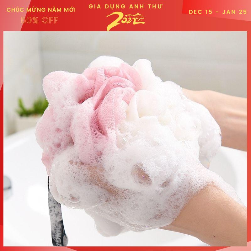 [Rẻ vô địch] Bông tắm tròn vải lưới mềm mại cao cấp, bông tắm tạo bọt Hàn Quốc đẹp rẻ tốt COLLEN LIFE