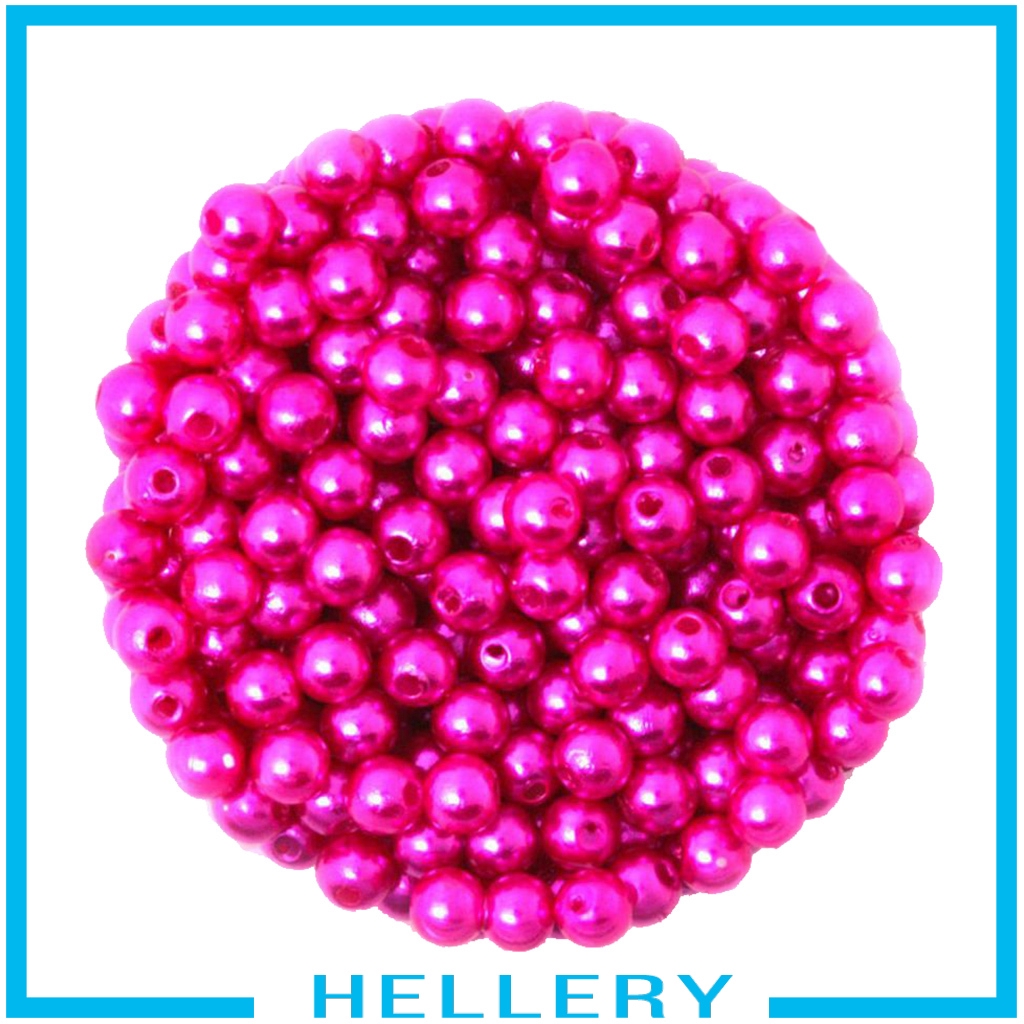 Bộ 500 hạt ngọc trai giả bằng nhựa 6mm chuyên dụng cho làm đồ trang sức