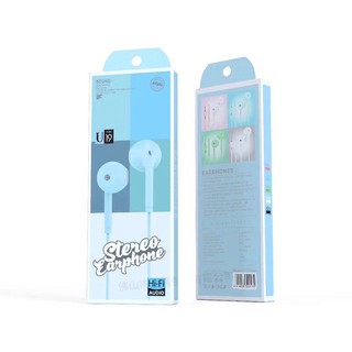 Tai nghe dây nhét tai U19 giắc cắm 3.5mm có míc dành cho mọi điện thoại Android/iOs 6s 6plus/Samsung