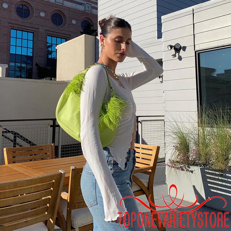 Áo thun tay dài cổ chữ V màu sắc nhã nhặn cho nữ | BigBuy360 - bigbuy360.vn