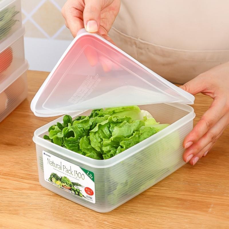 Hộp đựng thực phẩm bảo quản thức ăn, hộp trữ đông, đựng đồ đa năng bằng nhựa Inomata hàng nội địa Nhật Bản AD63