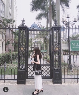 SET PEPLUM ĐEN + QUẦN SUÔNG TRẮNG ✨