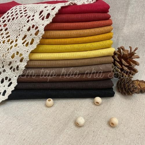 Vải Linen Bột Tông Màu Sunset