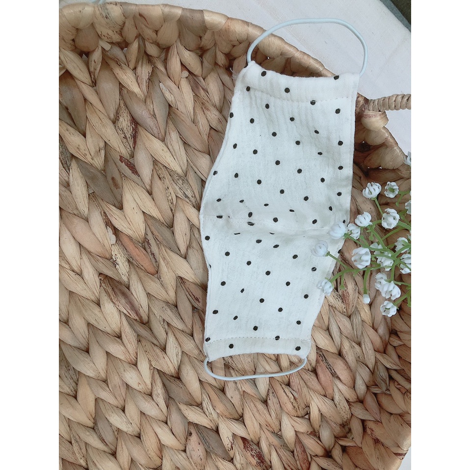 Khẩu trang cho bé vải 2 lớp chất liệu xô muslin an toàn và thời trang nhiều hình ngộ nghĩnh BABY112VN KT001