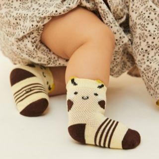 Set 5 đôi tất lưới cao cổ Hug Elephant cho bé