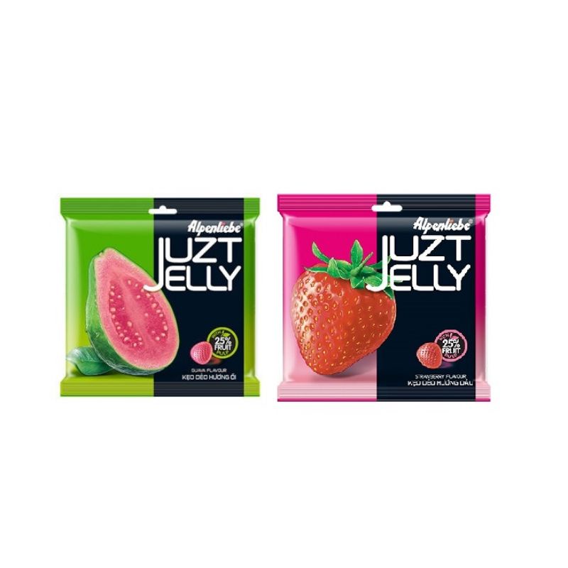 Kẹo dẻo Alpenliebe Juzt Jelly gói 166.5gr (vị ổi, vị dâu)