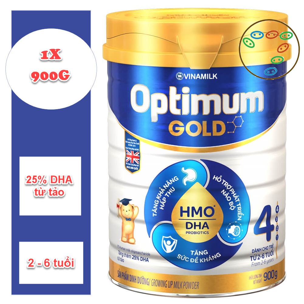 Sữa bột Vinamilk Optimum Gold 4 900g