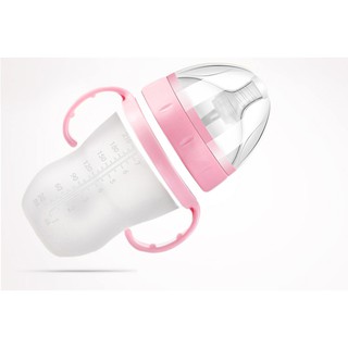 Bình sữa silicon Premium 240ml (Màu hồng)
