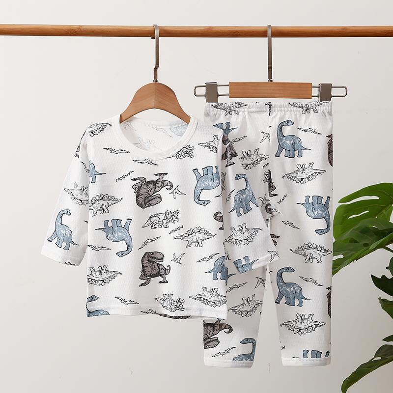 Bộ cotton thông hơi quảng châu cho bé từ 7-23kg