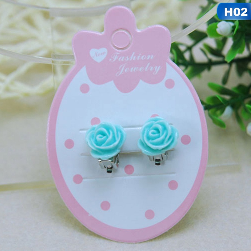 Tmdbyx 1 Đôi Bông Tai Không Cần Xỏ Lỗ Đính Đá Dễ Thương Cho Bé Gái
