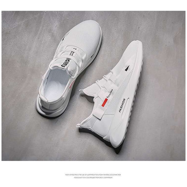 Giày thể thao nam sport chất vải thoáng khí, đế mềm phong cách trẻ trung