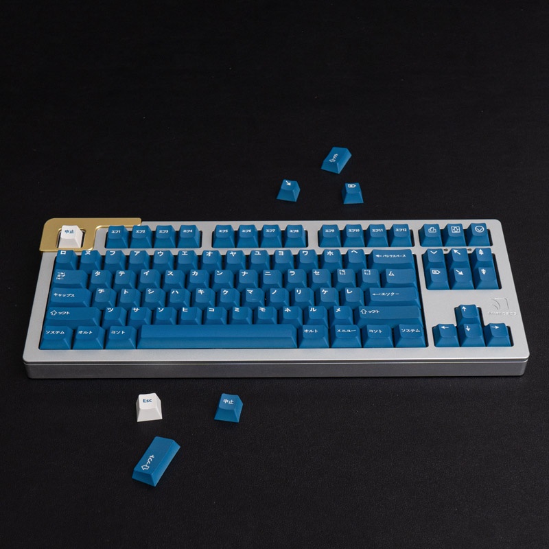 Bàn Phím GMK WOB KATAKANA Blue130 Phong Cách Nhật Bản Dành Cho Bàn Phím Cơ