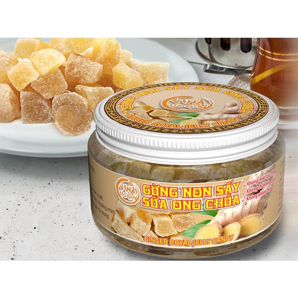 Gừng non sấy sữa ong chúa Phúc An- Hộp 150gr