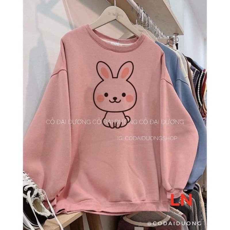 Áo Swt thỏ tai hồng DA6