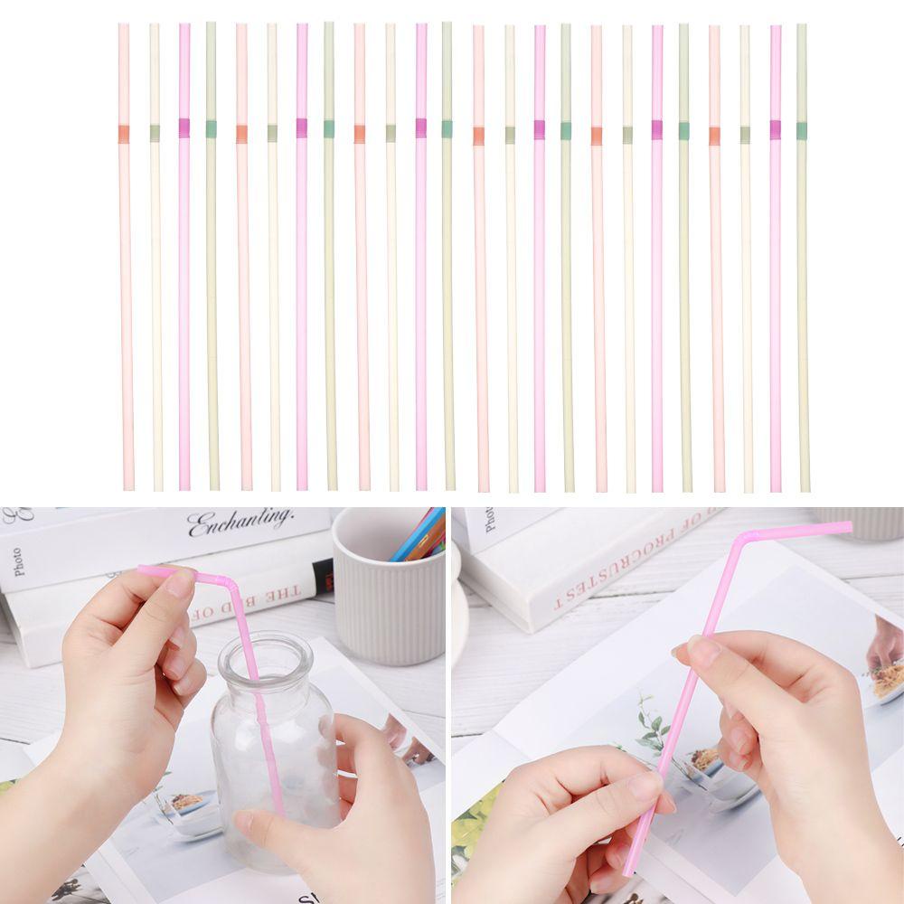 Set 100 Cốc Nhựa Uống Nước Có Thể Uốn Cong Tiện Dụng