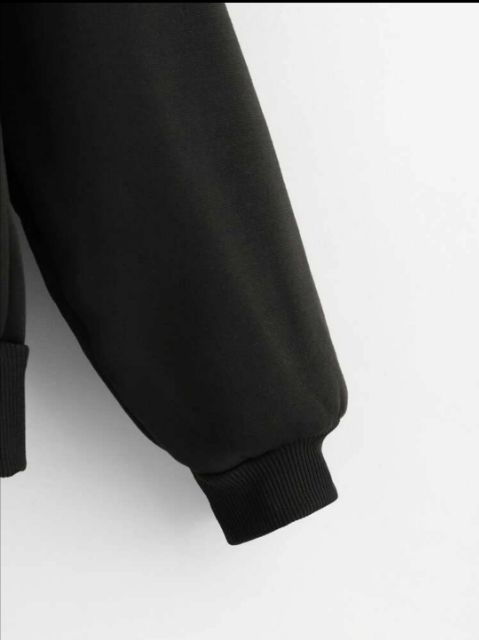 ÁO HOODIE KHÓA ZIP UNISEX BLACK - HOODIE DÂY KÉO FORM RỘNG MÀU ĐEN M L XL XXL | BigBuy360 - bigbuy360.vn